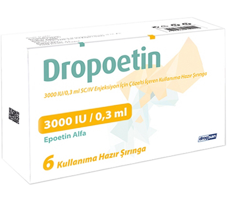 Dropoetin 3000 iu (6 prefilled syringes)